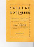 CONSTANT Franz Solfège En 5 Volumes.1er Volume. 1,00 Euro; - Musique