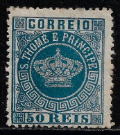 St. Thomas & Prince - 1881 Crown Type 50 Réis - St. Thomas & Prince