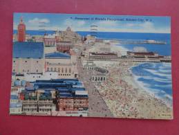 New Jersey > Atlantic City    Panorama Worlds Playground 1951 Cancel==+== Ref 716 - Atlantic City