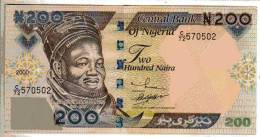 BILLET NIGERIA - P.29 - 200 NAIRA - 2000 - SIR AHMADU BELLO - VACHES - FRUITS - Nigeria