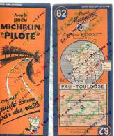 Carte Géographique MICHELIN - N° 082 PAU - TOULOUSE 1938 - Roadmaps