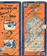 Carte Géographique MICHELIN - N° 085 BIARRITZ - LUCHON N° 114 3736 - Roadmaps