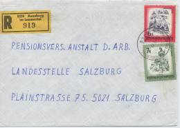 Einschreibe-Brief Reco Annaberg-Salzburg MiFr 1977 - Storia Postale