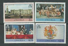 Anguilla N° 282 / 85 XX 25ème Anniversaire Du Couronnement De S.M. Elisabeth II, Les 4 Valeurs, Sans Charnière, TB - Anguilla (1968-...)