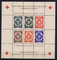 Dachau-Allach Block Addition For Polish Red Cross, Polish Camp Post, MH - Unused Stamps