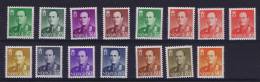Norway 15 King Olaf Issues, MNH - Nuovi