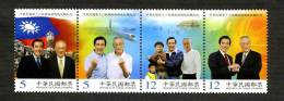 2012 TAIWAN PRESIDENT 4V STAMP - Ongebruikt