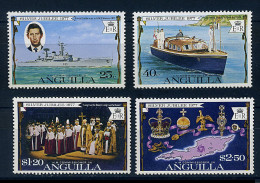 S Anguilla ** N° 238 à 241 - 25e Ann. De L'accession Au Trône D'Elizabeth II - Anguilla (1968-...)