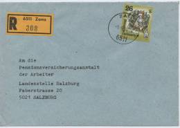 Einschreibe-Brief Reco Zams-Salzburg EFr 1996 - 1991-00 Covers
