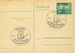 Entiers Postaux 1983 # DDR # TRAIN  # CHEMIN DE FER # HAUTE GAMME NEBRA - Cartoline - Usati