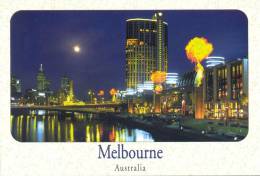 Australie - Melbourne By Night - Crown Casino Reflects On The Yarra River Southgate - Melbourne