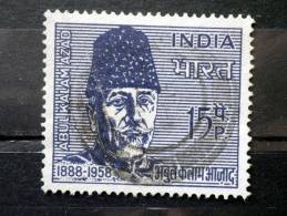 India - 1966 - Mi.nr.415  - Used - Abdul Kalam Azad - Indian Minister - Usati