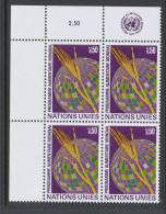 UN Geneva 1971 Michel # 17. 4-block  Lable Upper Left Side MNH - Blokken & Velletjes