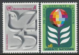 UN Vienna 1980 Michel # 12A-13A MNH - Nuovi