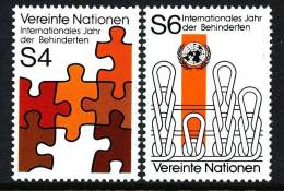 UN Vienna 1981 Michel # 17-18 MNH - Unused Stamps
