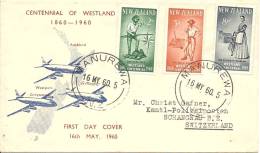 FDC 1960 In Die Schweiz Gelaufen - Briefe U. Dokumente