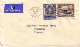 OUGANDA - KENYA - MOMBASSA DU 10 JANVIER 1952 POUR LA FRANCE - BEL AFFRANCHISSEMENT. - Kenya, Oeganda & Tanganyika