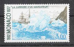 Monaco   -   1977.  La Nave Princesse Alice  Tra I Ghiacci.  High Value Of The Series.  MNH, Freschissimo - Polar Ships & Icebreakers