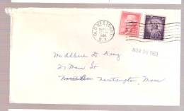 Cover Statue Of Liberty And Washington Stamp - Postmarked - Old Westbury, New York - Briefe U. Dokumente