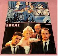 2 Kleine Poster  Band Ideal  -  Rückseite : Kim Wilde ,  Von Pop-Rocky Und Bravo Ca. 1982 - Affiches & Posters