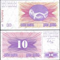 Bosnia & Herzegovina 1992 10 Dinara Banknotes UNC - Other & Unclassified