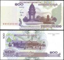 Cambodia 2001 100 Riels Banknotes Uncirculated UNC - Otros & Sin Clasificación