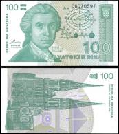 Croatia 1991 100 Dinara Banknotes Uncirculated UNC - Andere & Zonder Classificatie