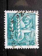 India - 1980-81 - Mi.nr.818 - Used -  Agriculture - Bauer, Retort, Ears - Definitives - Gebruikt