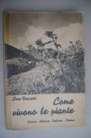 PEX/19 L.Vaccari COME VIVONO LE PIANTE Ed.Libraria It.1943/BOTANICA - Jardinería