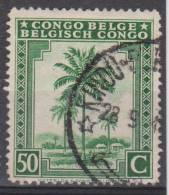 Congo Belge N° 254 ° KINDU - Palmiers -  1942 - Gebruikt