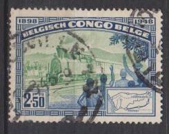 Congo Belge N° 296 ° 50 Ans Du Chemin De Fer Matadi-Léopoldville - 1948 - Gebruikt