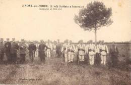 Nort Sur Erdre : Soldats A L'exercice  Guerre  1914 1915 - Nort Sur Erdre