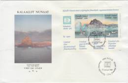 GREENLAND 1987 FDC SHEET With Petrels. - Marine Web-footed Birds