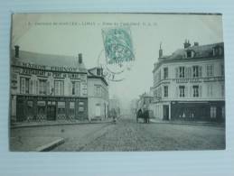 YVELINES LIMAY PLACE DU PONT NEUF  BON ETAT VOIR SCAN  VOYAGEE 1908 - Limay