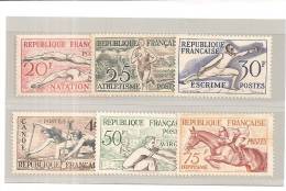 FRANCE - YT N° 960 - 965 "Jeux Olympiques Helsinki" Neuf Luxe**. Parfait état, Bas Prix à Saisir. - Ongebruikt