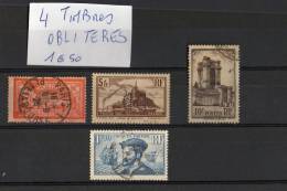 4 Timbres Obliteres - Andere & Zonder Classificatie