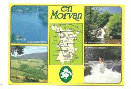 Cp, Carte Géographique, Le Morvan Touristique - Carte Geografiche