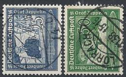 1938 GERMANIA USATO TERZO REICH POSTA AEREA VON ZEPPELIN - DE057 - Luft- Und Zeppelinpost