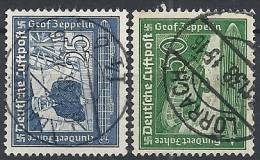 1938 GERMANIA USATO TERZO REICH POSTA AEREA VON ZEPPELIN - DE057 - Airmail & Zeppelin