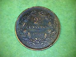 Luxemburg 1908  2 1/2 Centimes - Luxemburg