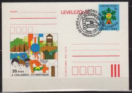 SCOUT - SCOUTS - 1983 HUNGARY - Pioneer Movement CSILLEBÉRC - STATIONERY - POSTCARD - First Day FDC - Lettres & Documents