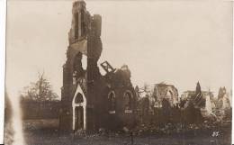 Carte Photo Militaire Allemand -Eglise De GOMMECOURT - Feldpost -Guerre 1914-1918 -2 SCANS- - Other & Unclassified