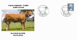 Great Britain 2012 - Special Postmark - Farm Animals-Cattle/Bull´s Green/Norwich Norfolk - Macchine Per Obliterare (EMA)