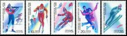 Olympic 1988 USSR MNH  5 Stamps Mi 5788-92  XV Winter Olympic Games In Calgary. - Invierno 1988: Calgary