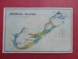 Bermuda--     Map Of Bermuda Islands -- Circa 1910- Not Postally Mailed------------  Ref 718 - Bermuda