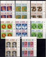 Bangladesh MNH 1971, Block Of 4 With Colour Code / Traffic Lights,  Complete Set Of 7v, Map, Chain, Etc., As Scan - Bangladesh
