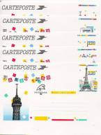 G454  Lot Des 5 Cartes Poste Panorama De Paris Neuves Philexfrance 1989 - Andere & Zonder Classificatie