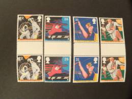 GREAT BRITAIN   1991       SG 1564/67    GUTTER PAIR     MNH **  (1753p16-100/015) - Nuevos