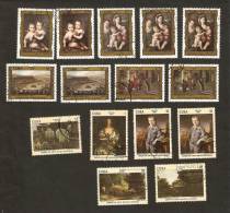 Bc9. Cuba LOT Set Of 15 - 1981 - 1986 ART - Painting - National Museum - Used Stamps