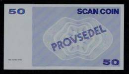 Test Note "SCANCOIN" Testnote, 50 Units, RRRRR, UNC, Provsedel 130 X 72 Mm, Type B - Suecia